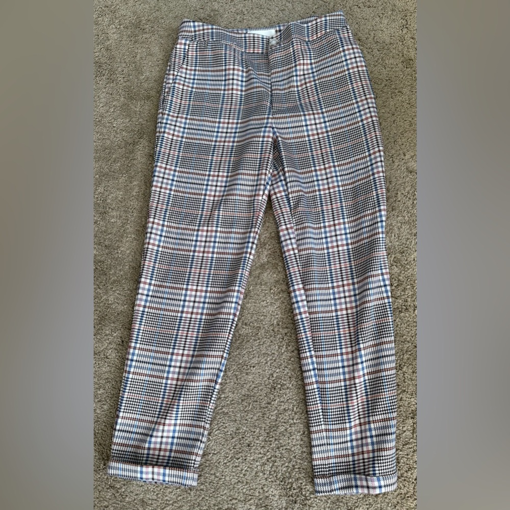 Anthropologie Multicolor Plaid Pants